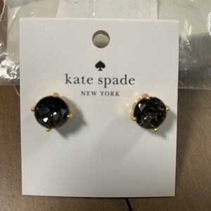Kate Spade Black Diamond gumdrop Earrings